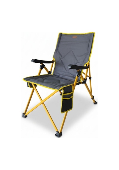 Madfox Flexlounge 3x Katlanabilir Kamp Sandalyesi Steel Mustard Sarı