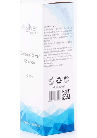 Gümüş Suyu 10 Ppm 500Ml Cam Şişe Hydrasense Kolloidal