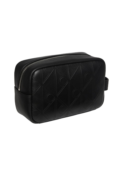 Calvin Klein Erkek Xl Emblem Aop Emboss Siyah Dopp Kit-13203 Siyah