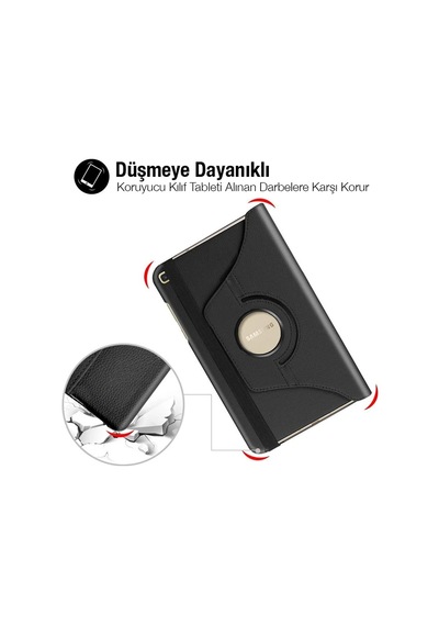 Sm Galaxy Uyumlu Tab A 10.0 P580-p585 360 Derece Döner Standlı Kılıf- 5775 Tablet Kılıfı