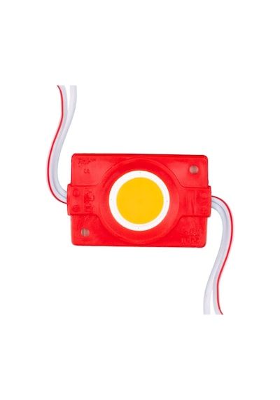 12 Volt 2.4 Watt Kırmızı Cob Led Modül - 40x22 Mm Diğer