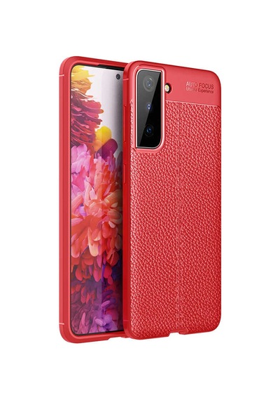 Rba Aksesuar Galaxy Uyumlu S21 Plus Kılıf Rba Niss Silikon Kapak - Kırmızı Kırmızı