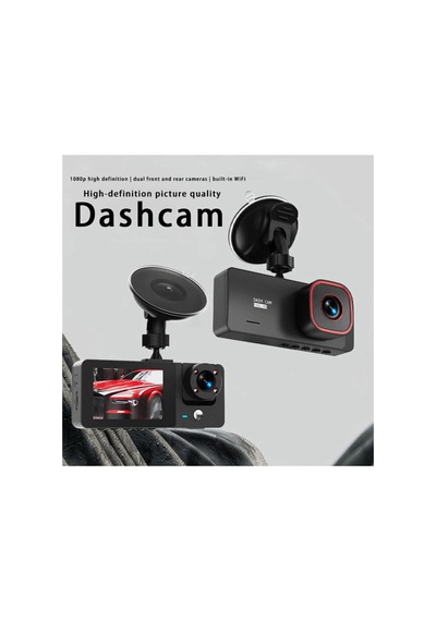Araç İçi Hd Kamera 3 Kameralı Wifi Özellikli 1080p Full Hd Gece Görüşlü G-sensör Dashcam - 866739625