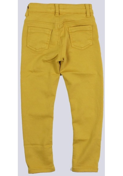 Escabel Kız Çocuk Slim Fit Örme Pantolon Sarı