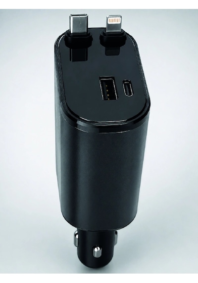 120w Hızlı Şarj Destekli 4'ü 1 Arada Araç Şarj Cihazı Type-c, Lightning, Usb Ve Usb-c Çıkışlı