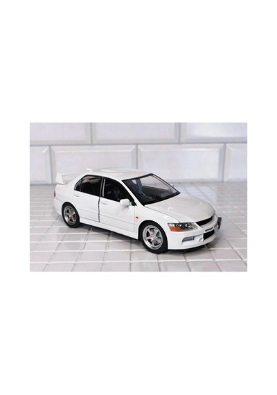 Mitsubishi Lancer Evolution Ix Diecast Model Araba Açılan Kapı Kaput Bagaj Mitsubishi Araba Beyaz