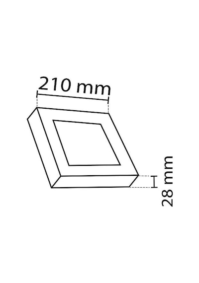 Noas 18w Sıva Üstü Kare Beyaz Kasa Led Panel Yl15-1800, Yl15-1801 Beyaz