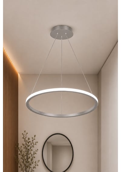 AvizeGO Rizon Led Sarkıt Avize Beyaz Işık Gri