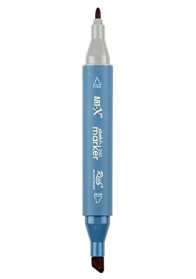 Rich Klm-17954 Art-x Sketch Marker Kalem Duo 513 Vivid Pruple Standart