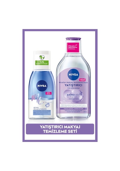 Göz Makyaj Temizleyici 125ml Ve Yatıştırıcı Micellar Makyaj Temizleme Suyu, Hassas Cilt,dekspantenol