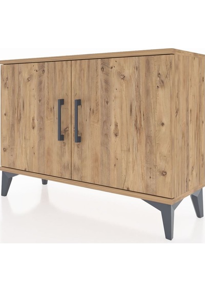 Arges Şifonyer Tek Raflı 2 Kapaklı 88x30x64 Çam-çam Çam