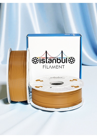 İstanbul Filament 3d Baskı Pla Filament Sütlü Kahve Renk 1 Kg Ø 1,75mm 0,05 Mm Bambu Lab Uyumlu 1.75mm