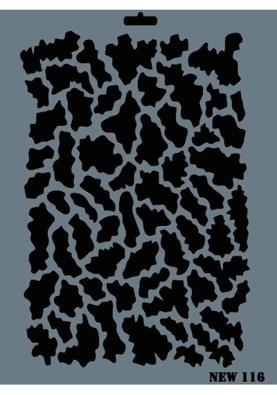 Rich New Seri N-116 Stencil 35X25 Cm