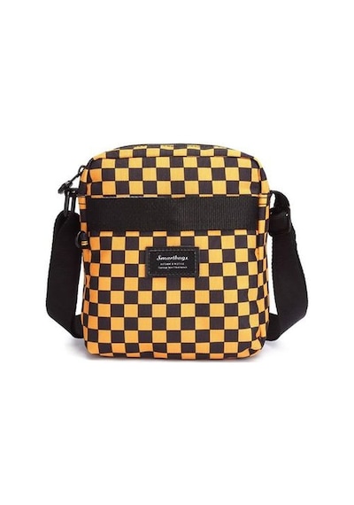 Smart Bags Krinkıl Siyah Kumaş/sarı Kadın Çapraz Askılı Çanta Smb 001