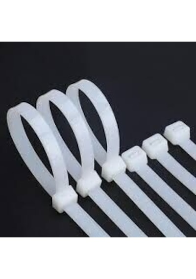 Tork Kablo Bağı Cırt Kelepçe 3,5mmx140mm Beyaz 100 'lü Paket