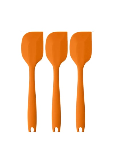 Pink Rose Yanmaz Yapışmaz Silikon Yassı Spatula ,Hamur Sıyırıcı 3