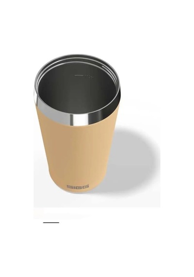 Helia Termos Bardak, 0,45l, Çift Cidarlı Çelik, Cam Pipetli, Somon Renk Çok Renkli