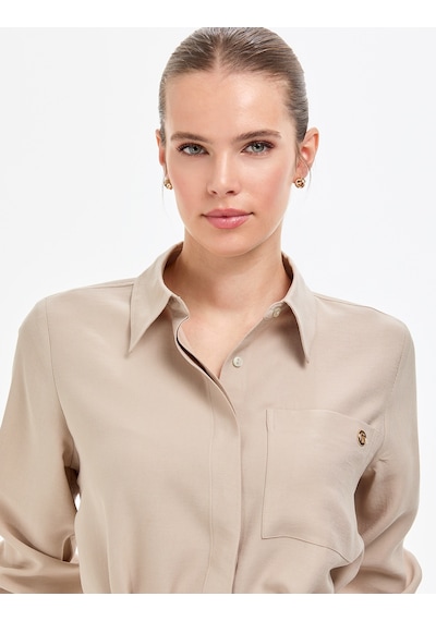Pierre Cardin Kadın Vizon Elbise Dokuma 50318196-vr052 Vizon