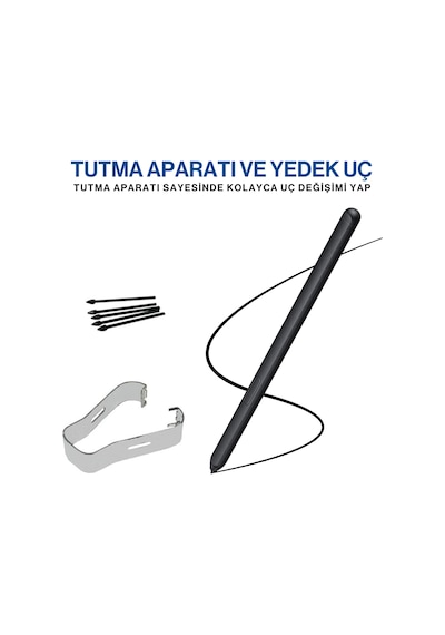Samsung Galaxy S21 Ultra S Pen İle Uyumlu Dokunmatik Stylus Kalem Ve Yedek Uç