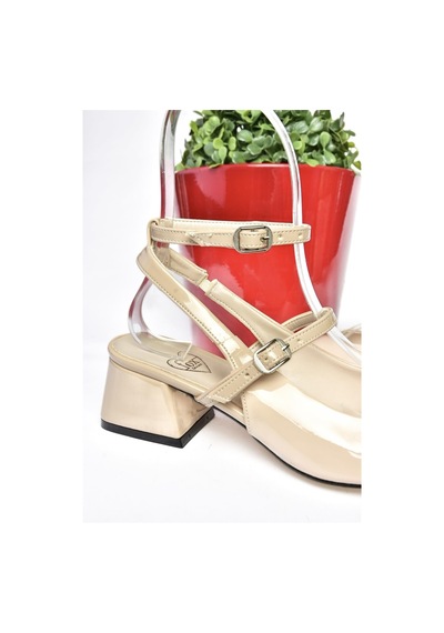 Fox Shoes P654137008 Ten Rugan Mary Jane Alçak Topuklu Kadın Ayakkabı Maryjane Ten Rengi