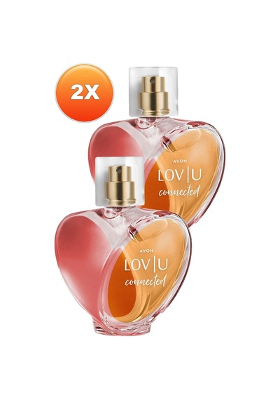 Lov U Connected Kadın Parfüm Edp 50 Ml. İkili Set Çiçeksi - Meyve