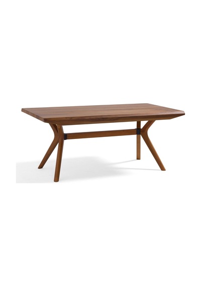 Bosco Pahlı Ahşap Mutfak Masası 100x180 Ceviz