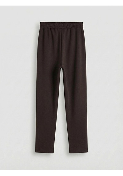 Lc Waikiki Lcw Modest Kahverengi Beli Lastikli Kadın Eşofman Altı Dark Brown