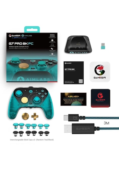 Gamesir G7 Pro 8k Pc Aimlabs Edition Kablosuz 3 Mod Tmr Sticks, Hall Effect Analog Controller