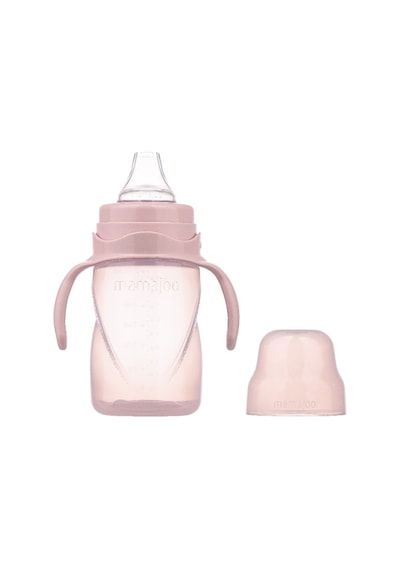 Mamajoo Kulplu Akıtmaz Eğitici Bardak Powder Pınk 270 ML & Anti- Pudra