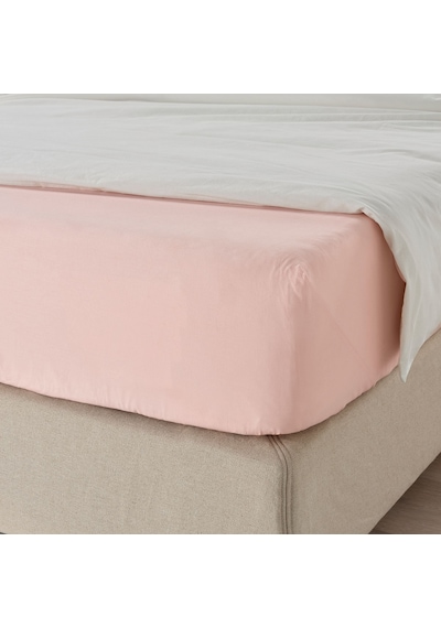 Ikea Dvala Tek Kişilik Çarşaf 90 X 200 Cm Pembe