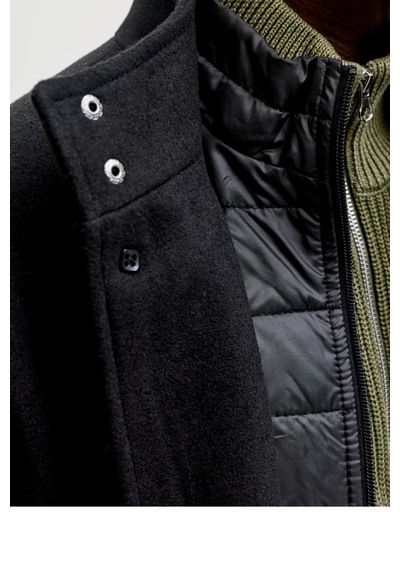 Jack & Jones Jjedetroıt Yün Karışımlı Palto 12295108 Siyah