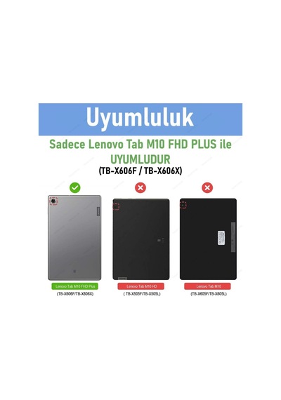 M10 Plus Uyumlu Tb-x606x Tb-x606f Nano Kırılmaz Ekran Koruyucu Şeffaf Cam Koruyucu Tam Uyumlu Kılıf