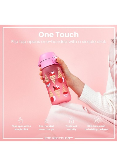 Çocuk Suluk - Dondurma- 350 Ml - Sızdırmaz - Bpa İçermeyen