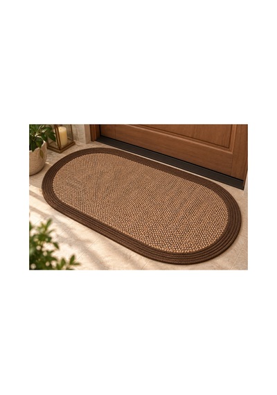 Dokuma Paspas Kahverengi Bej Dokuma Sisal Kilim Kahverengi Halat Kordon İp Bordürlü Modern Bohem Kaymaz Taban Dekoratif Kapı Önü Giriş Paspası Antre Mutfak Oturma Odası Kilimi Bej-kahverengi 934603929 Bej-kahverengi