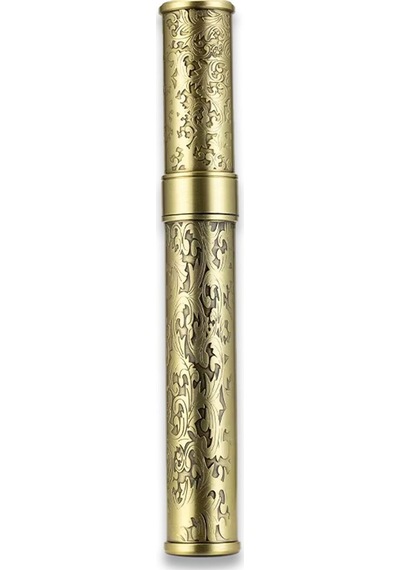 Damascus Desen Metal Puro Kılıfı Tüpü Tekli Gold 50 Ring