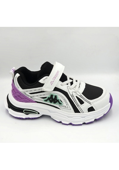 Kappa Kp-4061f Beyaz Siyah Cırtlı Kız Çocuk Sneaker Spor Ayakkabı