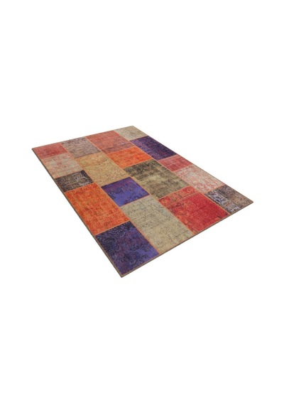 Piksel Halı Renkli Patchwork Desenli Dijital Baskı Halı Çok Renkli