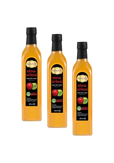 Hanzade Bitkisel Elma Sirkesi 3 x 500 ML