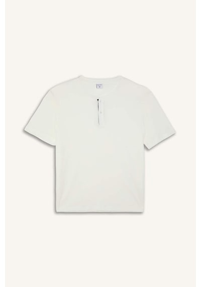 Defacto %100 Pamuk New Regular Fıt 2li Şortlu Pijama Takımı H8680ax26smwt34 Beyaz-wt34