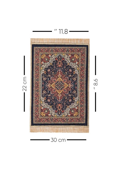 Siyah Dekoratif Küçük Halı Mousepad