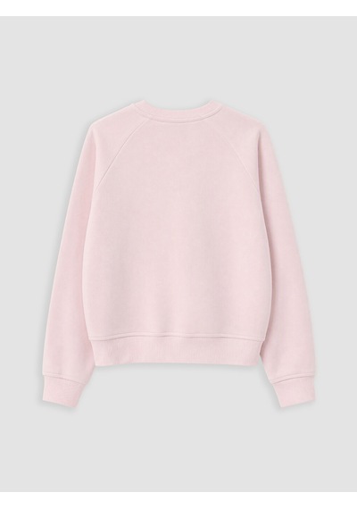 LC Waikiki Lc Waıkıkı Pembe Baskılı Oversize Kadın Sweatshirt