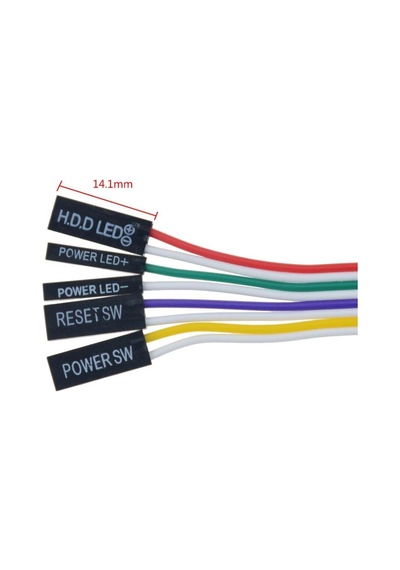 Ancheyn Ana Kart Power Kablosu Led Işıklı Reset Açma Kapama Butonu Kablosu On Off Switch 5064