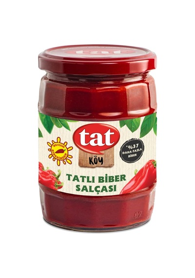 5 Adet Tat Köy Tatlı Biber Salçası 550 G