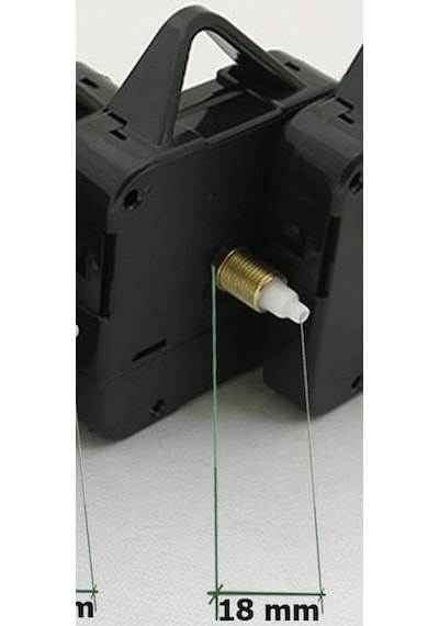 Akar Sessiz Saat Motoru 18 Mm Ve Mekanizması Set Siyah