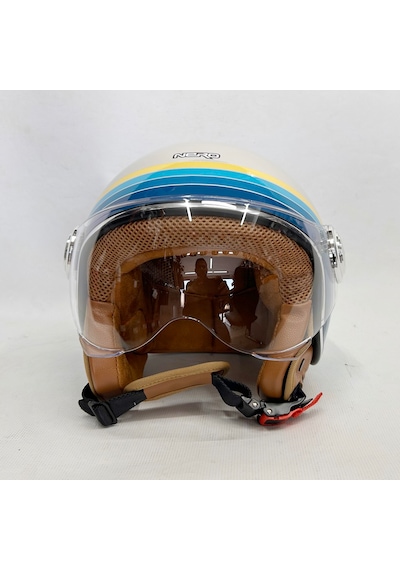 Nero Tk-06 Şefaf Vizörlü Yarım Açık Kask Parlak M1