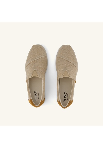 10023174 Natural Espadril Erkek 10023174 Toms Alp Fwd Natural Undyed Stitched Stripe