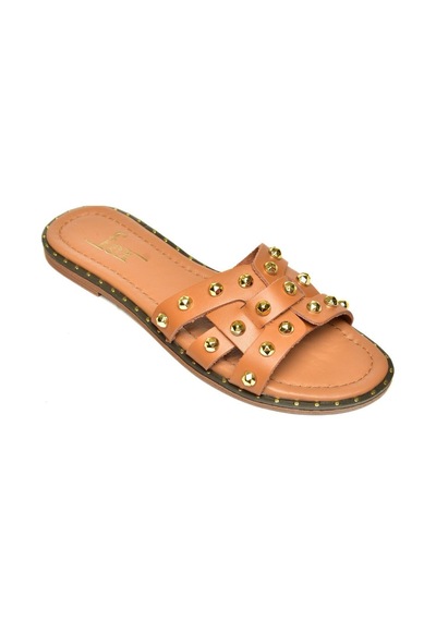 Fox Shoes U291100003 Taba Hakiki Deri Kadın Terlik Taba-hakiki Deri Çok Renkli