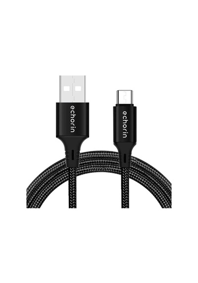 Usb-a'dan Usb-c'ye Örgülü, 1 Metre, Hızlı Şarj Ve Data Kablosu, Siyah