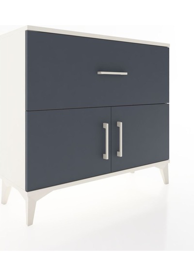 Arges Şifonyer Tek Raflı Tek Çekmeceli 2 Kapaklı 88x30x80 Aytaşı-antrasit Aytası Arges Şifonyer Tek Raflı Tek Çekmeceli 2 Kapaklı 88x30x80 Aytaşı-antrasit Aytası