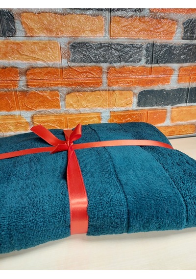Özdilek Svv Border Büyük Boy Banyo Havlusu 89x173 - Dark Teal Koyu Turkuaz Turkuaz